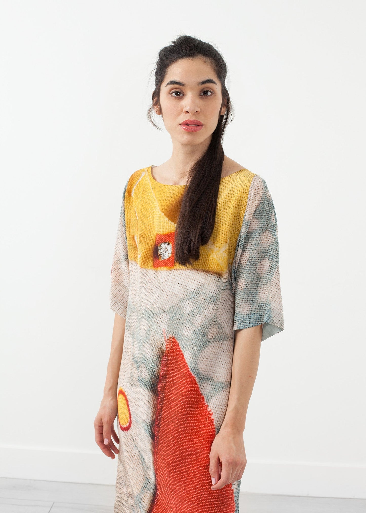 3/4 Sleeve Kimono Dress Cosmetics