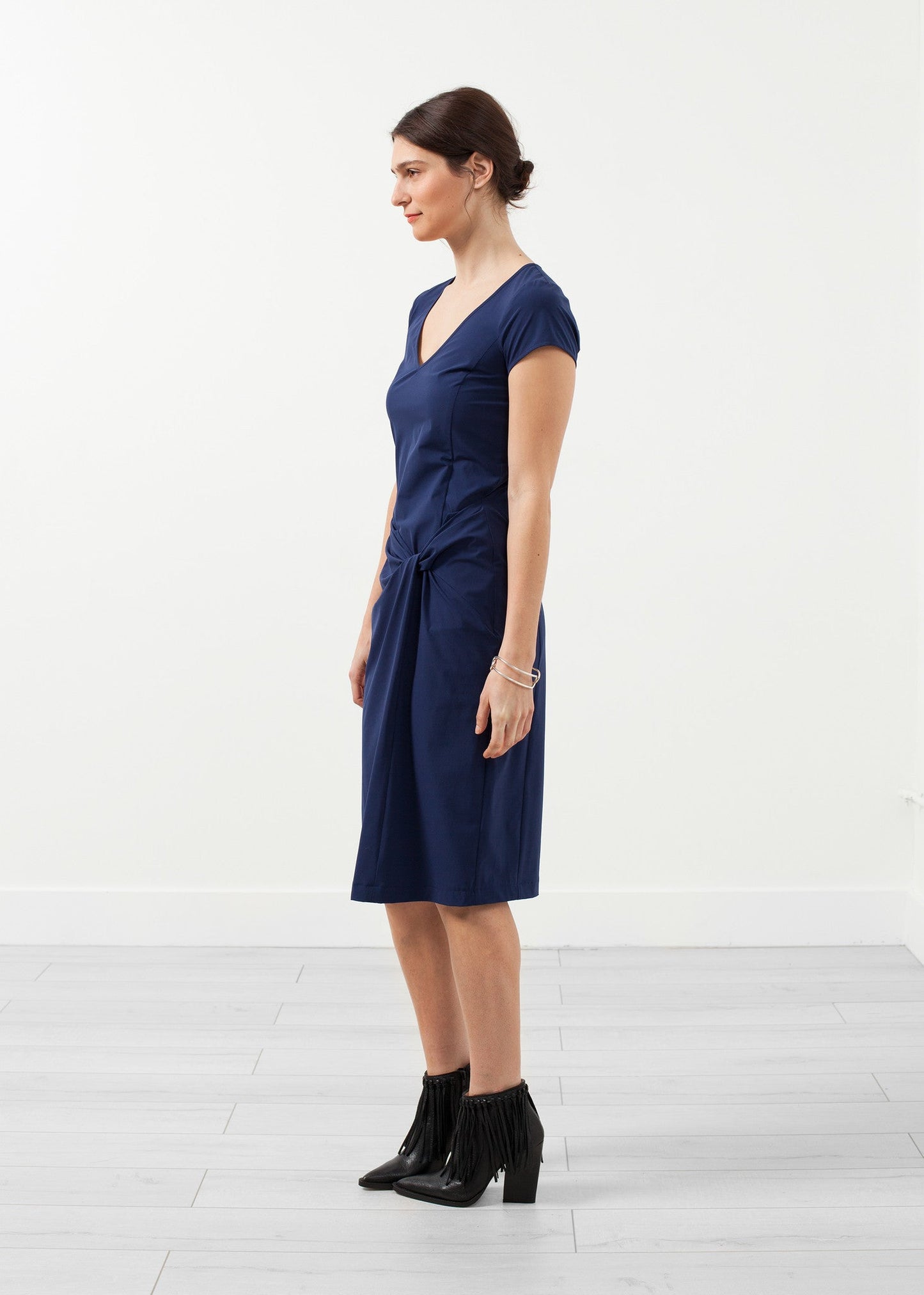 V-Neck Twist Dress