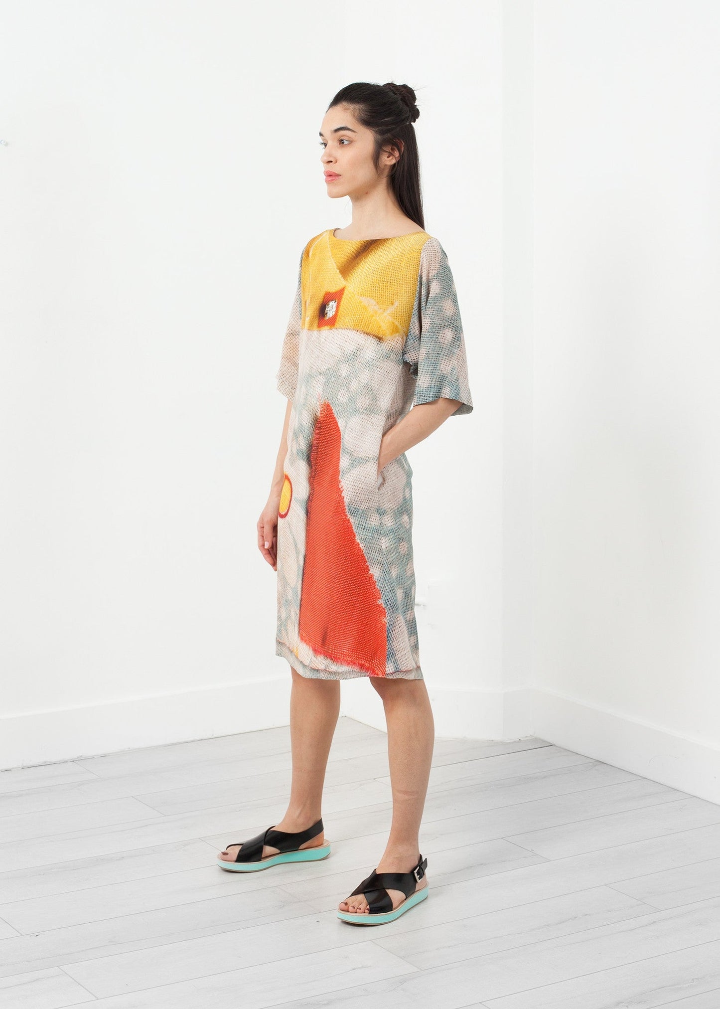 3/4 Sleeve Kimono Dress Cosmetics